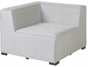 Beliani Zestaw ogrodowy modułowy 4-osobowy jasnoszary AREZZO 13