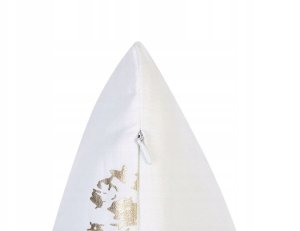 Beliani 2 welurowe poduszki dekoracyjne w liście 45 x 45 cm białe GOLDENROD 5