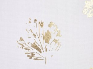 Beliani 2 welurowe poduszki dekoracyjne w liście 45 x 45 cm białe GOLDENROD 6