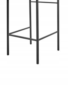 Beliani Krzesło barowe Zestaw 2 Tkanina Jasnoszary AMAYA 8