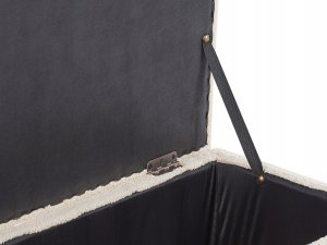 Beliani Otomana ze schowkiem MICHIGAN Boucle Beżowy 8