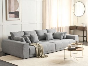 Beliani Sofa 4-osobowa szara TORPO 2