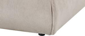 Beliani Łóżko Sztruks VINAY 180 x 200 cm Beżowoszary 10