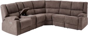 Beliani Sofa z elektryczną funkcją relaksu z ładowarką beżowa ROKKE (375104 Bel) 4
