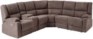 Beliani Sofa z elektryczną funkcją relaksu z ładowarką beżowa ROKKE (375104 Bel) 5