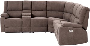 Beliani Sofa z elektryczną funkcją relaksu z ładowarką beżowa ROKKE (375104 Bel) 6