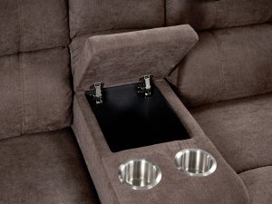 Beliani Sofa z elektryczną funkcją relaksu z ładowarką beżowa ROKKE (375104 Bel) 9