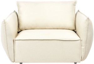 Beliani Fotel KUNES Jasnobeżowy 3