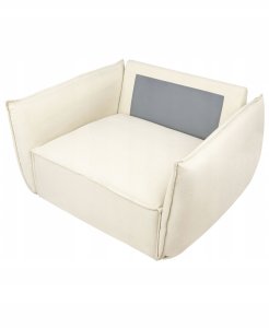 Beliani Fotel KUNES Jasnobeżowy 6