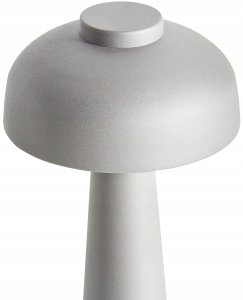 Lampa stołowa Beliani Bezprzewodowa lampa stołowa LED AGUSAN Ze ściemniaczem Metal Szary 5