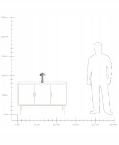 Lampa stołowa Beliani Bezprzewodowa lampa stołowa LED AGUSAN Ze ściemniaczem Metal Szary 10