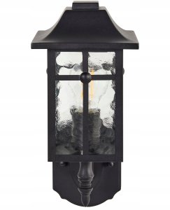 Kinkiet Beliani Lampa ścienna ogrodowa ALATA Czarny 5