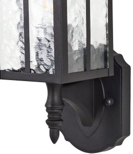 Kinkiet Beliani Lampa ścienna ogrodowa ALATA Czarny 7