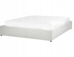 Beliani Łóżko z pojemnikiem bez zagłówka DINAN 160 x 200 cm Jasnoszary 5