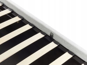 Beliani Łóżko z pojemnikiem bez zagłówka DINAN 160 x 200 cm Jasnoszary 7