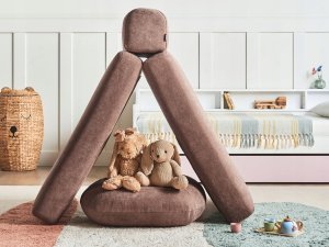 Beliani Sofa rozkładana jednoosobowa OLDEN Brązowy 5