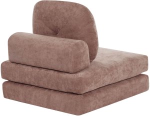 Beliani Sofa rozkładana jednoosobowa OLDEN Brązowy 8