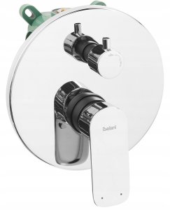 Zestaw prysznicowy Beliani Zestaw prysznicowy podtynkowy z deszczownicą GUARATUBA Srebrny 5