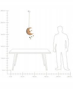 Lampa wisząca Beliani Lampa wisząca Księżyc ORCHON 10