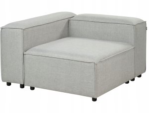 Beliani Moduł narożny ARDAL Jasnoszary Prawostronny 4