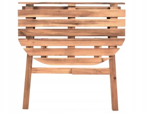 Beliani Stolik bistro OSIGO 44 cm 70 cm Drewno akacjowe Brązowy 6