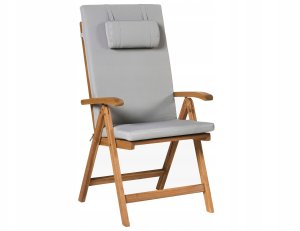 Beliani Zestaw ogrodowy dla 6 osób JAVA PREMIUM Drewno akacjowe Jasnoszary 4