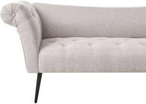 Beliani Szezlong NANTILLY Jasnobeżowy 6