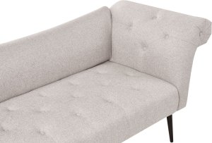 Beliani Szezlong NANTILLY Jasnobeżowy 7