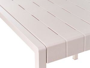 Beliani Stół ogrodowy BARTICA 81 cm 84 cm Beżowy 5