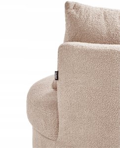 Beliani Fotel DALBY Boucle Beżowy 12