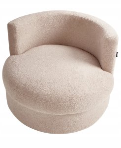 Beliani Fotel DALBY Boucle Beżowy 7