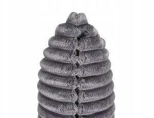 Beliani Dla 3 osób SANDORA Sztruks Szary 12