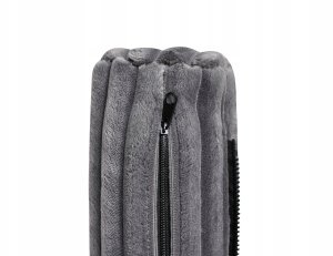 Beliani Dla 3 osób SANDORA Sztruks Szary 13