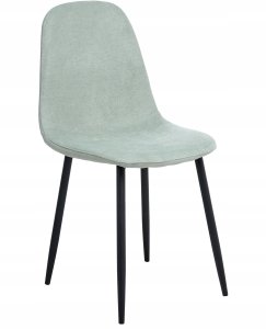 Beliani Zestaw 4 krzeseł do jadalni CRANDALL Jasnozielony 4