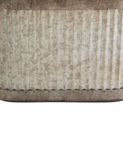 Beliani Zestaw 2 doniczek TULIPE Metal 31/41 cm Szary 9