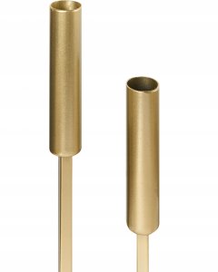 Beliani Świecznik TRAFARIA Metal 26 cm Złoty 5