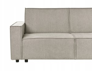 Beliani Narożnik rozkładany dla 3 osób ROMEDAL II Beżowy Lewostronny 7