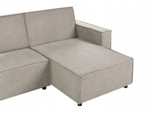 Beliani Narożnik rozkładany dla 3 osób ROMEDAL II Beżowy Lewostronny 8