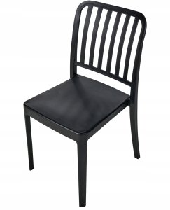 Beliani Zestaw 4 krzeseł ogrodowych SERSALE Czarny 7