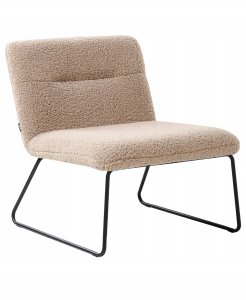 Beliani Fotel COTULLA Boucle Beżowy 4