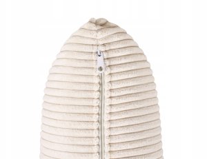 Beliani Narożnik dla 4 osób IKAST Sztruks Beżowy Prawostronny 13