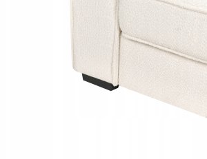 Beliani Narożnik RENDERS Boucle Złamana biel Lewostronny 13