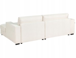 Beliani Narożnik RENDERS Boucle Złamana biel Lewostronny 5