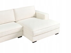 Beliani Narożnik RENDERS Boucle Złamana biel Lewostronny 7