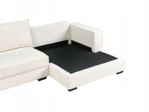 Beliani Narożnik RENDERS Boucle Złamana biel Lewostronny 8