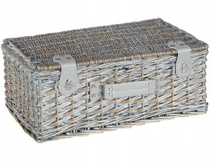Beliani Kosz piknikowy FIGUE Plecionka Szary 5