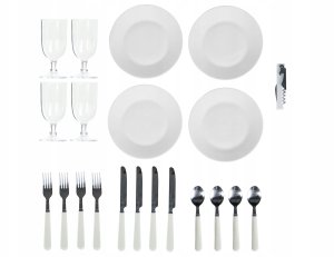 Beliani Kosz piknikowy FIGUE Plecionka Szary 7