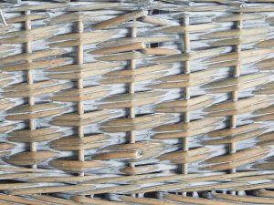 Beliani Kosz piknikowy FIGUE Plecionka Szary 10