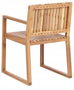 Beliani Zestaw 2 krzeseł ogrodowych z poduszkami SASSARI PREMIUM Certyfikowane drewno akacjowe Beżowoszary 7