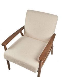 Beliani Fotel ESRUM Boucle Beżowy 6